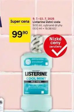 Tesco Listerine ústní voda nabídka