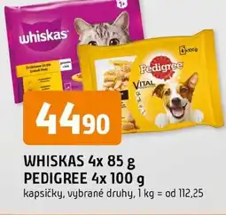 Trefa Whiskas Pedigree nabídka