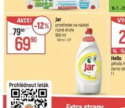 Globus Jar prostředek na nádobí nabídka