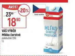 Globus Mléko čerstvé polotučné 1,5% nabídka