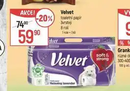 Globus Velvet toaletní papír nabídka