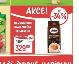 Globus Segafredo zrnková káva nabídka