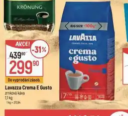 Globus Lavazza crema e gusto zrnková káva nabídka