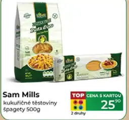 Tamda Foods Sam Mills kukuřičné těstoviny špagety nabídka