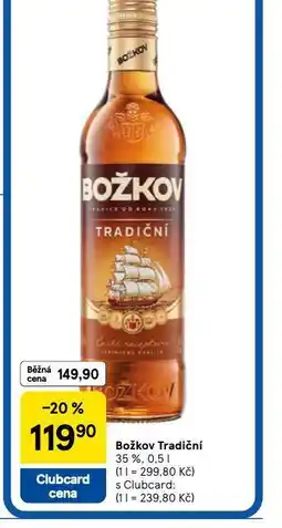 Tesco Božkov tradiční nabídka