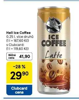 Tesco Hell ice coffee nabídka