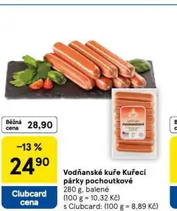 Tesco Kuřecí párky pochoutkové nabídka
