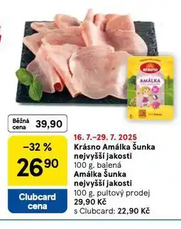 Tesco Amálka šunka nejvyšší jakosti nabídka