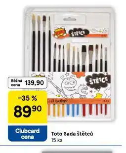 Tesco Toto sada štětců nabídka