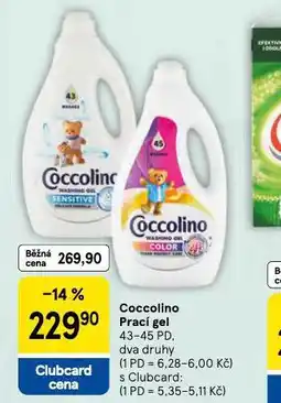 Tesco Coccolino prací gel nabídka