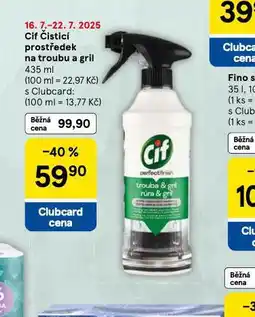 Tesco Cif čistící prostředek na trouby a gril nabídka