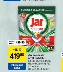 Tesco Jar kapsle do myčky nabídka