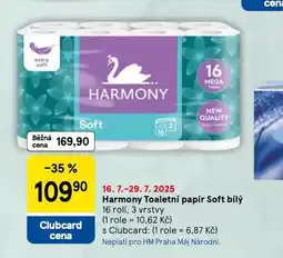 Tesco Harmony toaletní papír nabídka