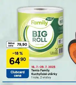 Tesco Tento family kuchyňské utěrky nabídka