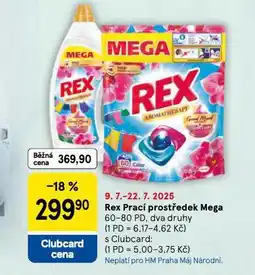 Tesco Rex prací prostředek nabídka