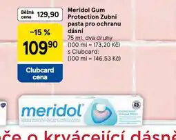 Tesco Meridol gum protection zubní pasta nabídka