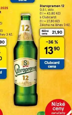 Tesco Pivo staropramen 12 nabídka