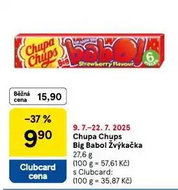 Tesco Chupa chups big babol žvýkačka nabídka