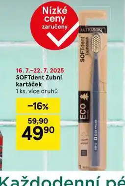 Tesco Softdent zubní kartáček nabídka