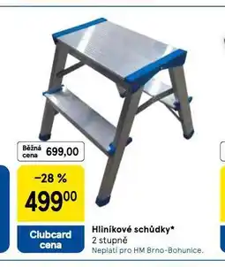 Tesco Hliníkové schůdky nabídka