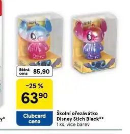 Tesco Školní ořezávátko disney stich black nabídka