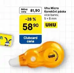 Tesco Uhu micro korekční páska nabídka