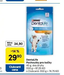 Tesco Dentalife pochoutky pro kočky nabídka