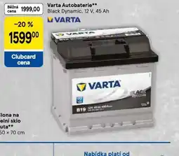 Tesco Varta autobaterie 45 ah nabídka