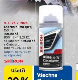 Tesco Sheron klima sprej nabídka