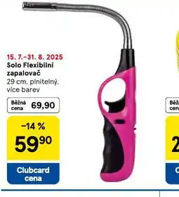 Tesco Solo flexibilní zapalovač nabídka