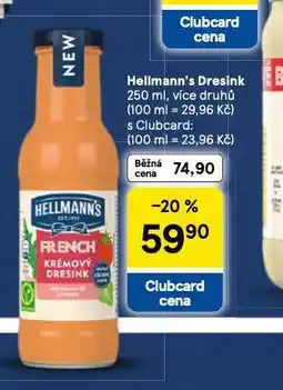 Tesco Hellmann´s dresink nabídka