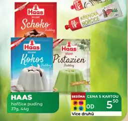 Tamda Foods HAAS hořčice puding nabídka