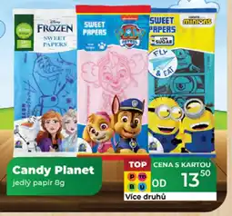 Tamda Foods Candy Planet jedlý papír nabídka