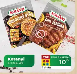 Tamda Foods Kotanyi gril nabídka