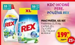Penny Market PRACÍ PRÁŠEK, GEL REX nabídka
