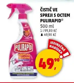Penny Market Čistič ve spreji s octem Pulirapid nabídka