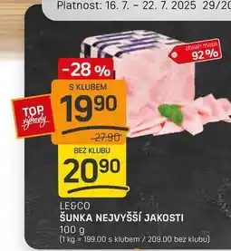 Flop ŠUNKA NEJVYŠŠÍ JAKOSTI 100 g nabídka