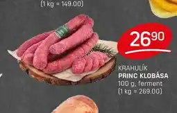 Flop PRINC KLOBÁSA 100 g. ferment nabídka