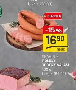 Flop POLSKÝ TOČENÝ SALÁM 100 g nabídka