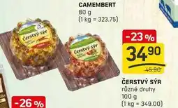 Flop ČERSTVÝ SÝR různé druhy 100 g nabídka