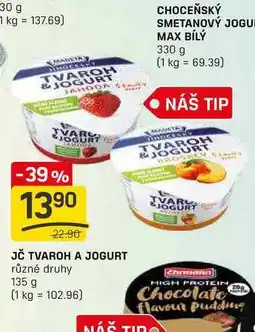 Flop JČ TVAROH A JOGURT různé druhy 135 g nabídka