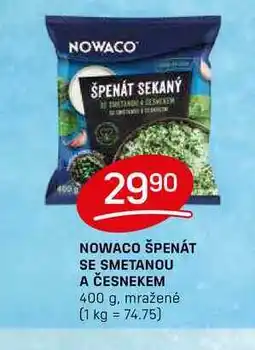 Flop NOWACO ŠPENÁT SE SMETANOU A ČESNEKEM 400 g nabídka