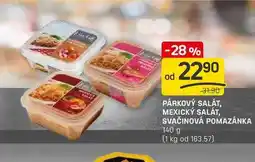 Flop PÁRKOVÝ SALÁT, MEXICKÝ SALÁT, SVAČINOVÁ POMAZÁNKA 140 g nabídka