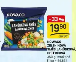 Flop NOWACO ZELENINOVÁ SMĚS LAHŮDKOVÁ POLÉVKOVÁ 350 g, mražené nabídka