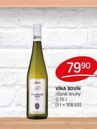 Flop VÍNA SOVÍN různé druhy 0,75l nabídka