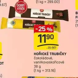 Flop HOŘICKÉ TRUBIČKY čokoládové, vanilkovoskořicové 38 g nabídka