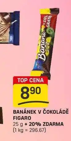 Flop BANÁNEK V ČOKOLÁDĚ FIGARO 25 g nabídka