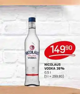 Flop NICOLAUS VODKA 38% 0,5l nabídka