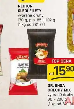 Flop DR. ENSA OŘECHY MIX vybrané druhy 60-200 g nabídka