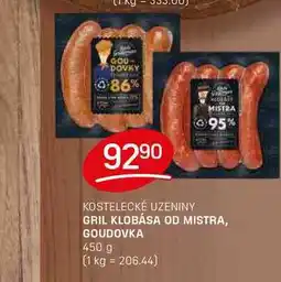 Flop GRIL KLOBÁSA OD MISTRA, GOUDOVKA 450 g nabídka